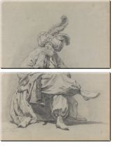 Модульная картина «Изучение костюма месье Климента»