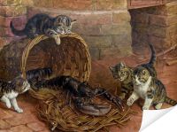 Плакат «Котята и рак»