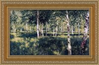 Репродукция в раме «Берёзовая роща  №2»