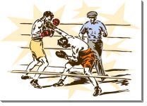 Картина «Боксеры на ринге»