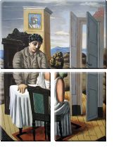 Модульная картина «Разговор среди руин»