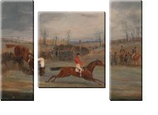 Модульная картина «Сцены с препятствиями: у финиша»