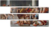 Модульная картина «Месть Улисса женихам Пенелопы»