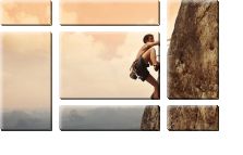 Модульная картина «Скалолаз №2»