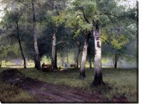 Репродукция «Берёзовый лес»