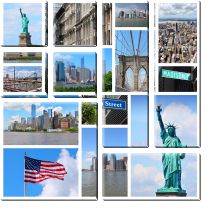 Модульная картина «Достопримечательности США»